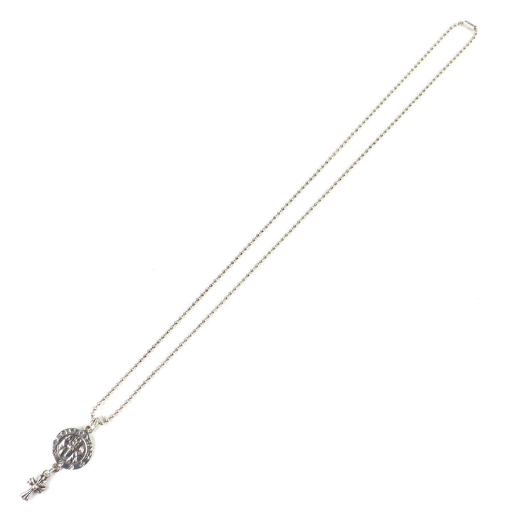 Excellent CHROME HEARTS Angel Medal Baby Fat Ball Chain Necklace 24 inches 925