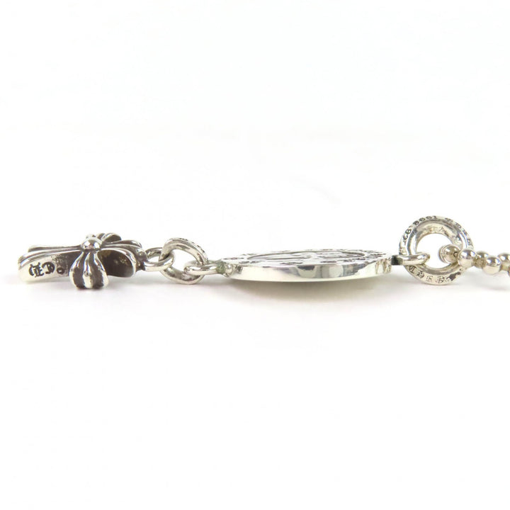 Excellent CHROME HEARTS Angel Medal Baby Fat Ball Chain Necklace 24 inches 925