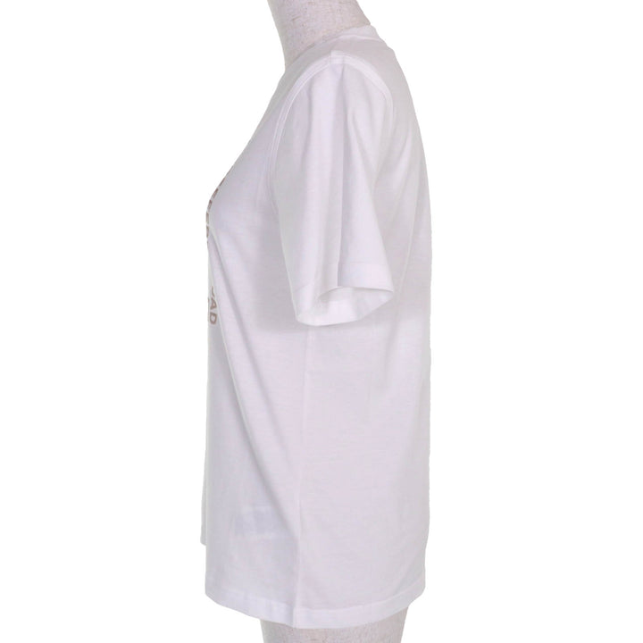 Pristine BURBERRY Short sleeve T-shirt white cotton Women XS 8064473