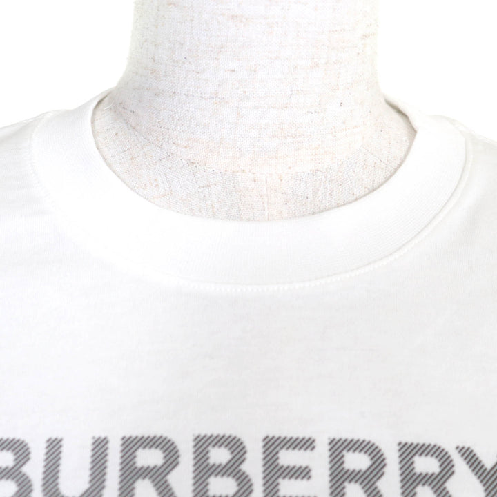 Pristine BURBERRY Short sleeve T-shirt white cotton Women XS 8064473