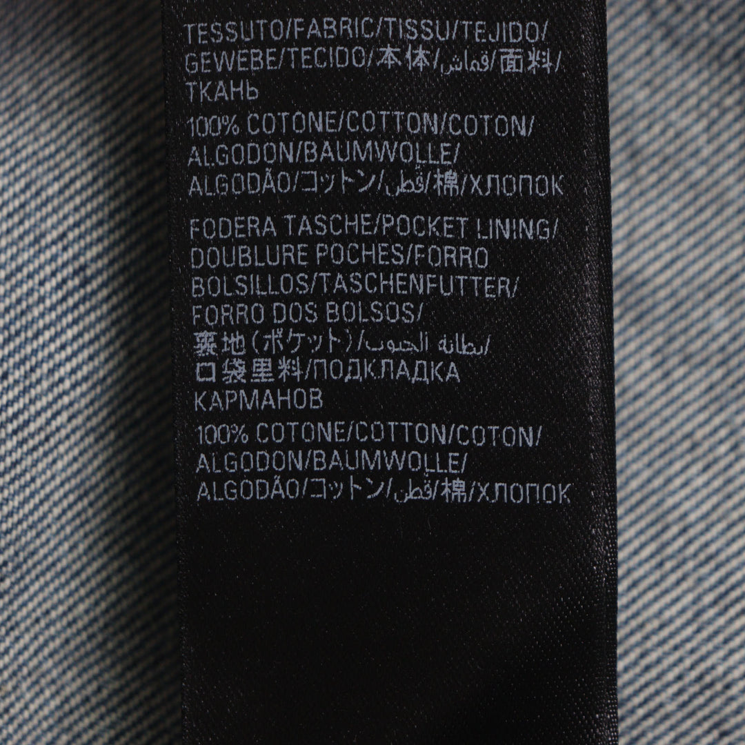 優れたBALENCIAGAデニムジャケットデコンストラクトパネルデニムジャケットL 704527