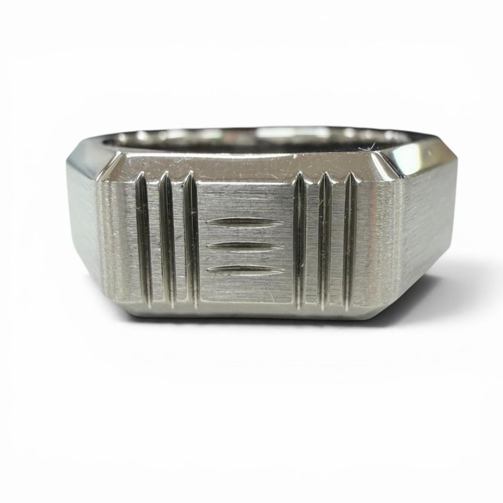 Great HERMES Ring ring Toolbox Silver Stainless Steel mens