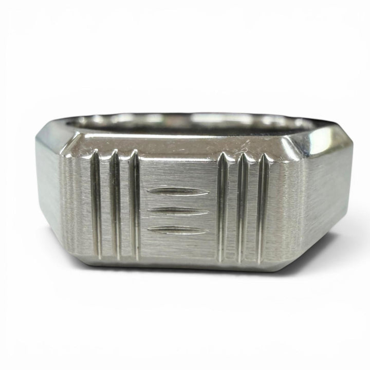 Great HERMES Ring ring Toolbox Silver Stainless Steel mens