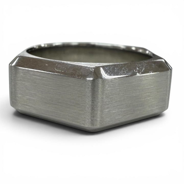 Great HERMES Ring ring Toolbox Silver Stainless Steel mens