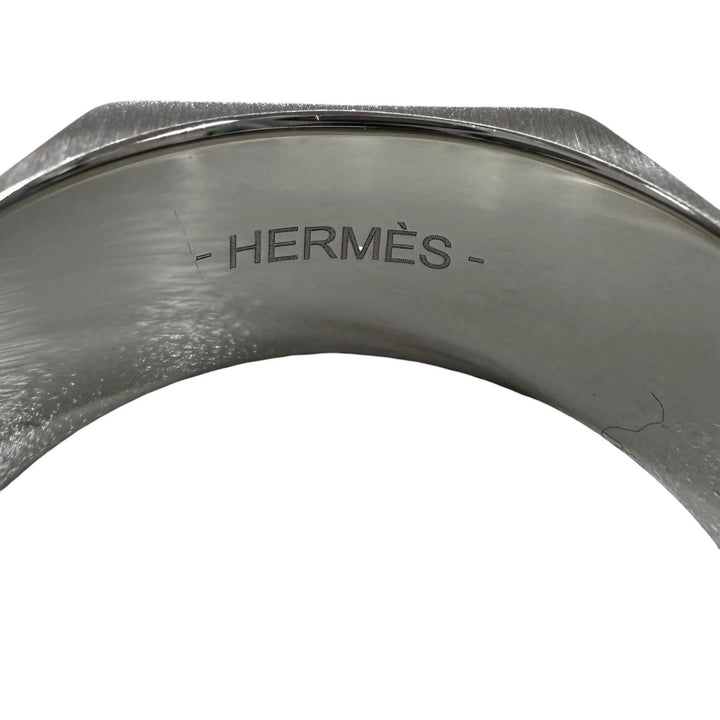 Great HERMES Ring ring Toolbox Silver Stainless Steel mens