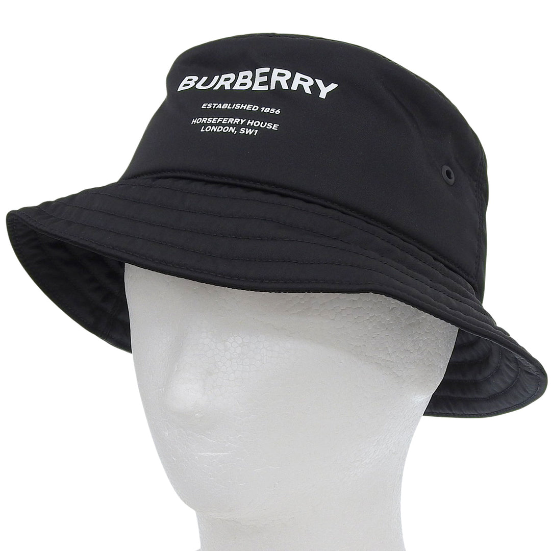 Excellent BURBERRY hat black Nylon Women M 8044081