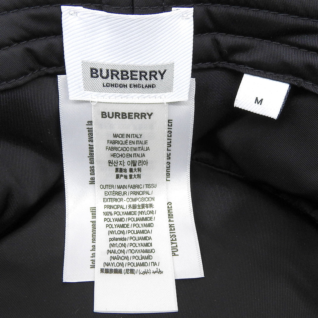 Excellent BURBERRY hat black Nylon Women M 8044081