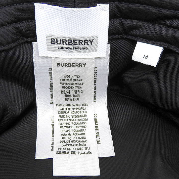 Excellent BURBERRY hat black Nylon Women M 8044081