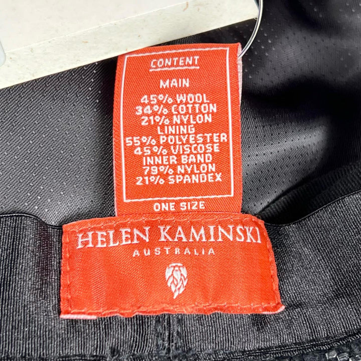 Excellent HELEN KAMINSKI hat ABBEY bucket black wool Women