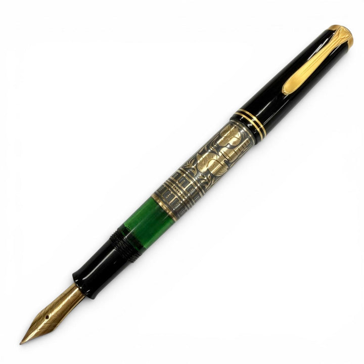 Great PERIKAN fountain pen Toledo black 18K mens M700