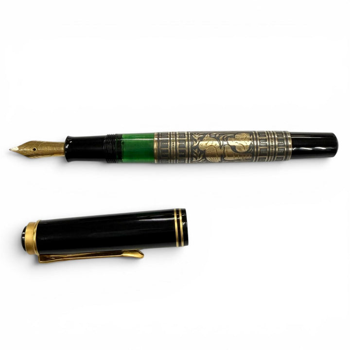 Great PERIKAN fountain pen Toledo black 18K mens M700