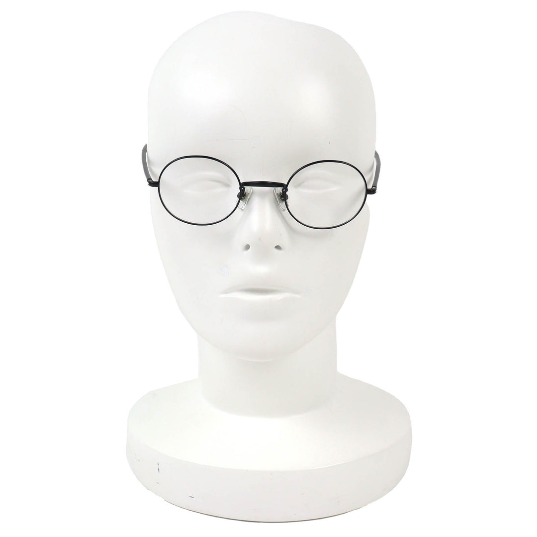 Excellent KANEKO OPTICAL Glasses Handmade Round by Tamio Ido black mens T-467