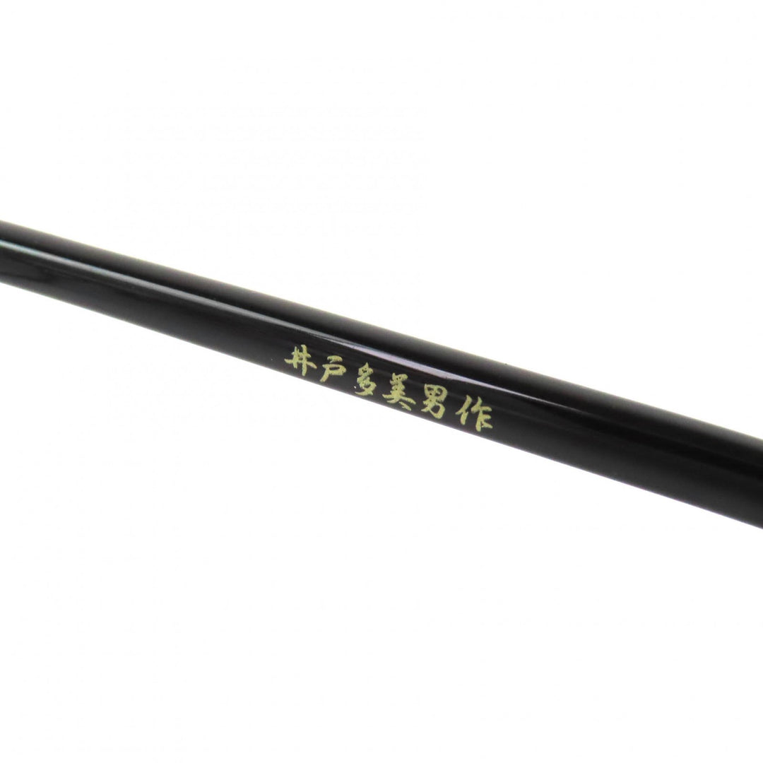 Excellent KANEKO OPTICAL Glasses Handmade Round by Tamio Ido black mens T-467
