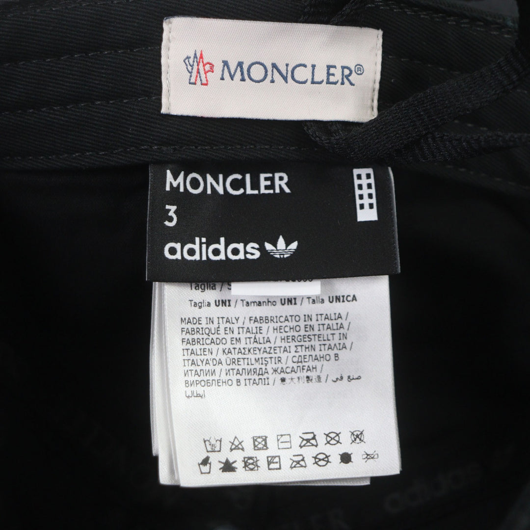 Pristine MONCLER GENIUS 3 adidas cap BASEBALL black cotton mens I209S3B00001