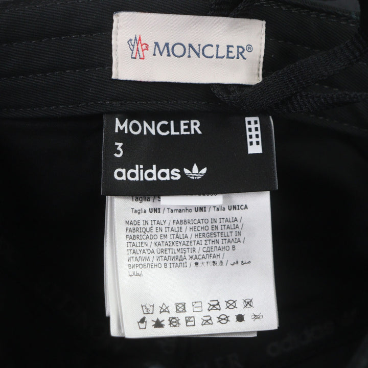 Pristine MONCLER GENIUS 3 adidas cap BASEBALL black cotton mens I209S3B00001