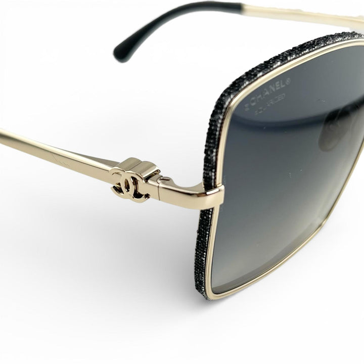 Great CHANEL sunglasses Current model: COCO Mark Square Shape black denim 4288-Q