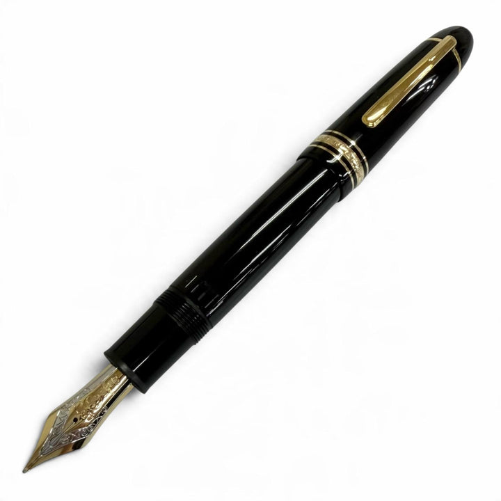 Excellent MONTBLANC fountain pen Meisterstück 149 black 18K mens