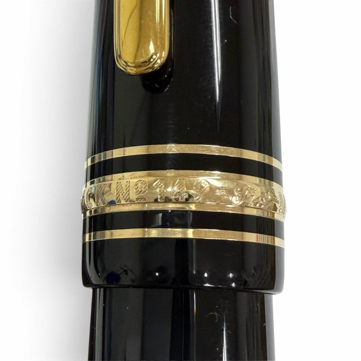 Excellent MONTBLANC fountain pen Meisterstück 149 black 18K mens