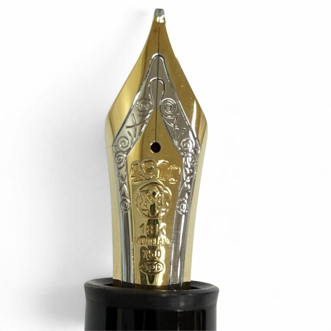 Excellent MONTBLANC fountain pen Meisterstück 149 black 18K mens