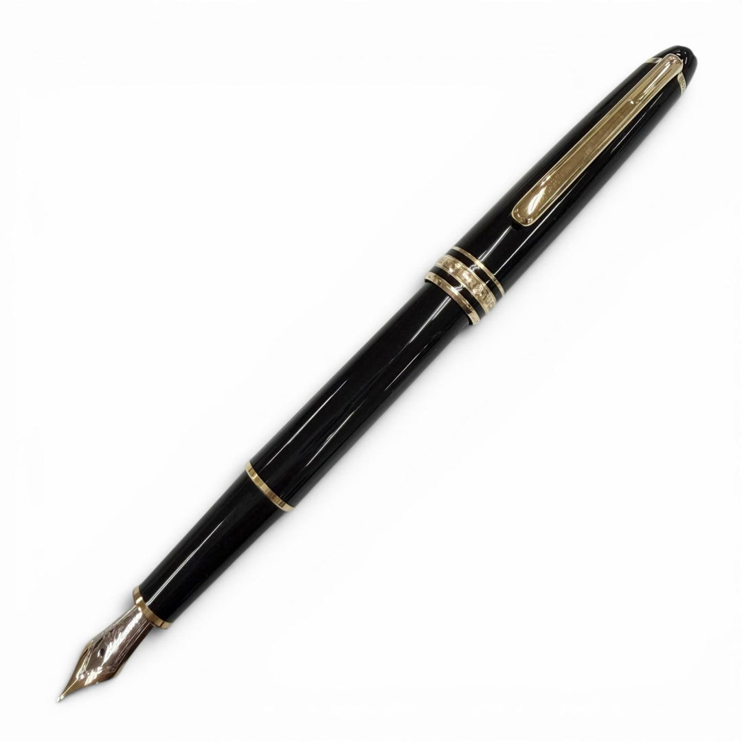 Great MONTBLANC fountain pen Meisterstück Classic white star black 14K mens