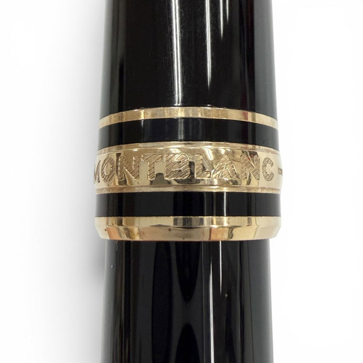 Great MONTBLANC fountain pen Meisterstück Classic white star black 14K mens