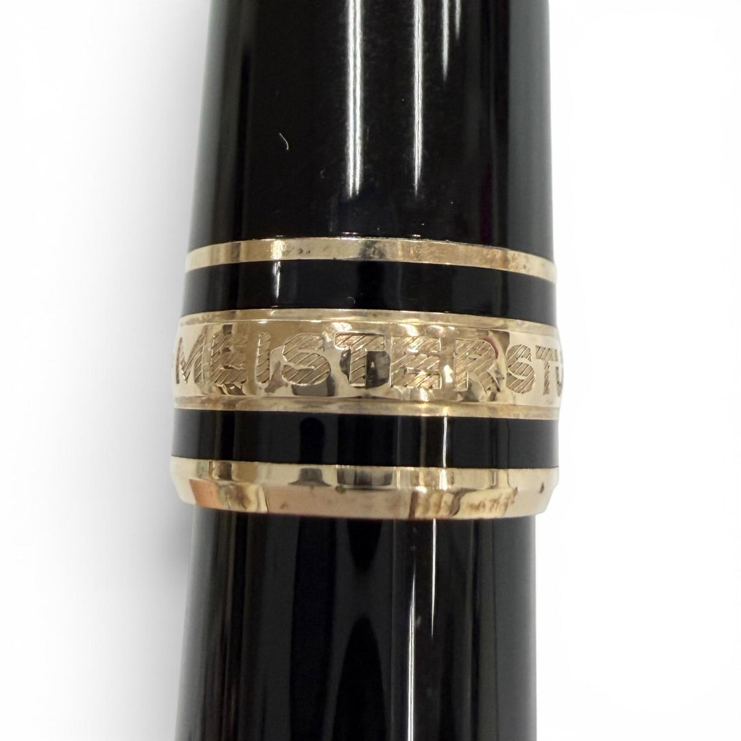 Great MONTBLANC fountain pen Meisterstück Classic white star black 14K mens