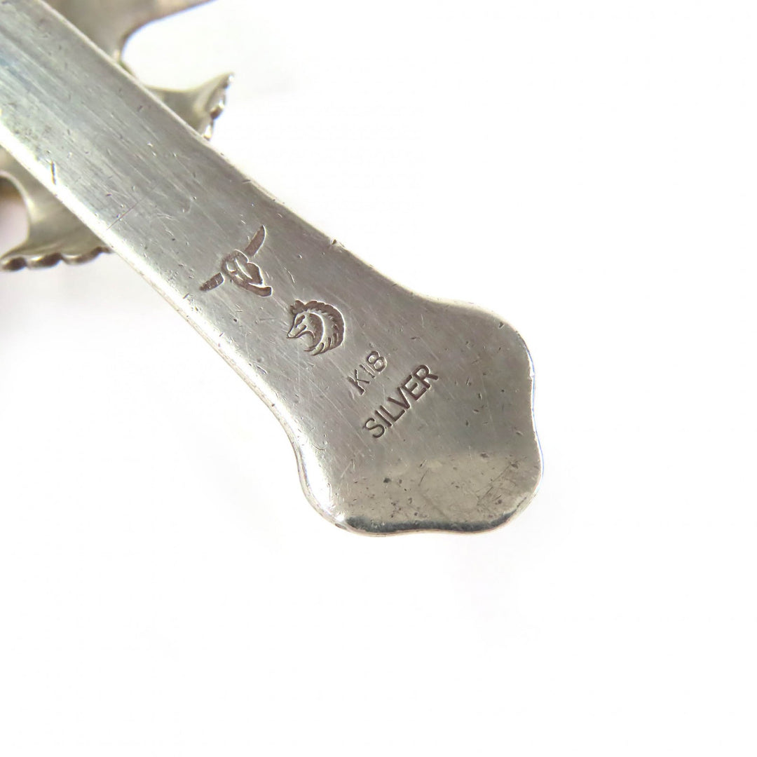 Great TADY&KING Pendant top Custom-made large cross eagle top with rose 925 K18