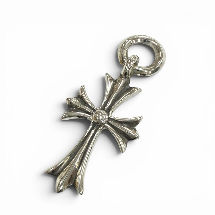 Excellent CHROME HEARTS Pendant top Tiny CH Cross Silver 925 mens