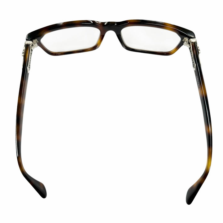 Very Good CHROME HEARTS Glasses RUMPLEFORESKIN Marble Brown 925 mens