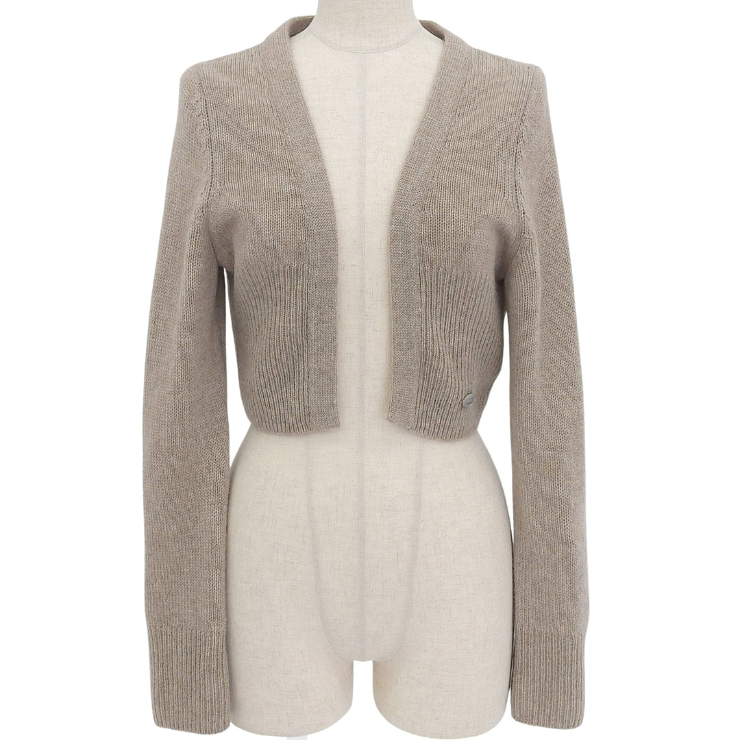 Excellent FOXEY cardigan Cardigan Little beige cashmere Women 42 34687