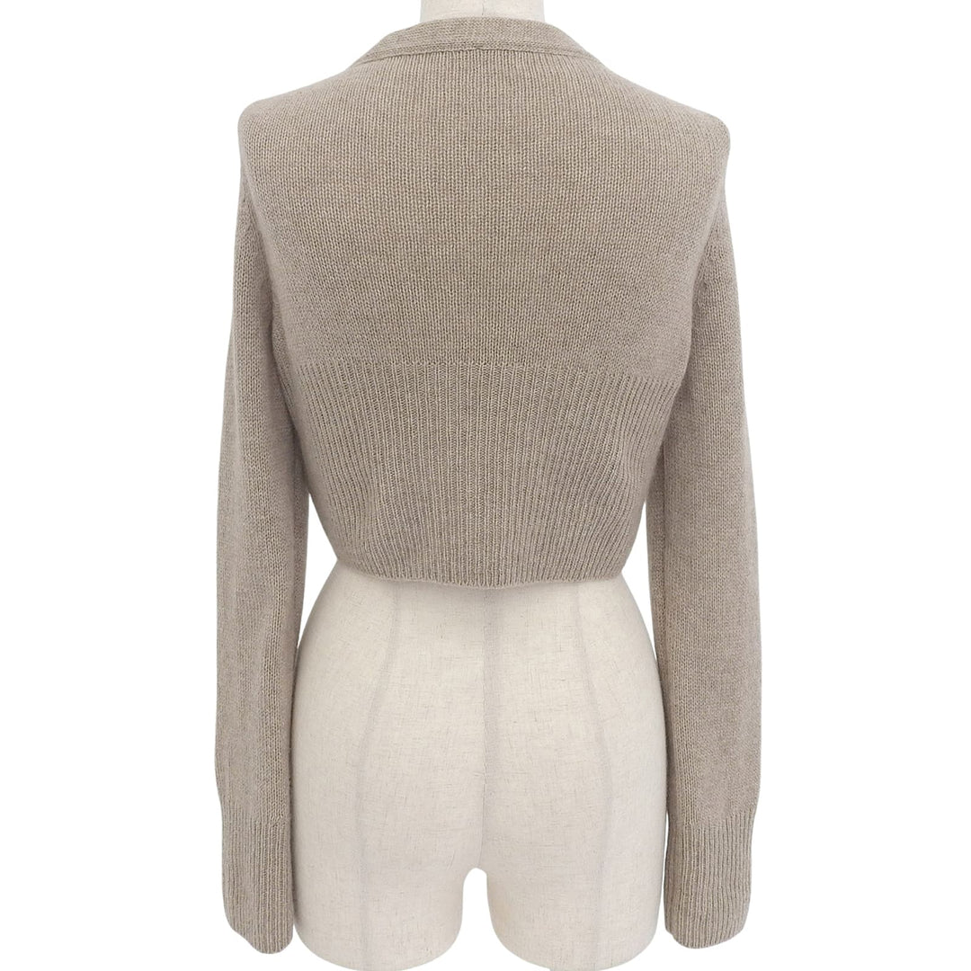 Excellent FOXEY cardigan Cardigan Little beige cashmere Women 42 34687