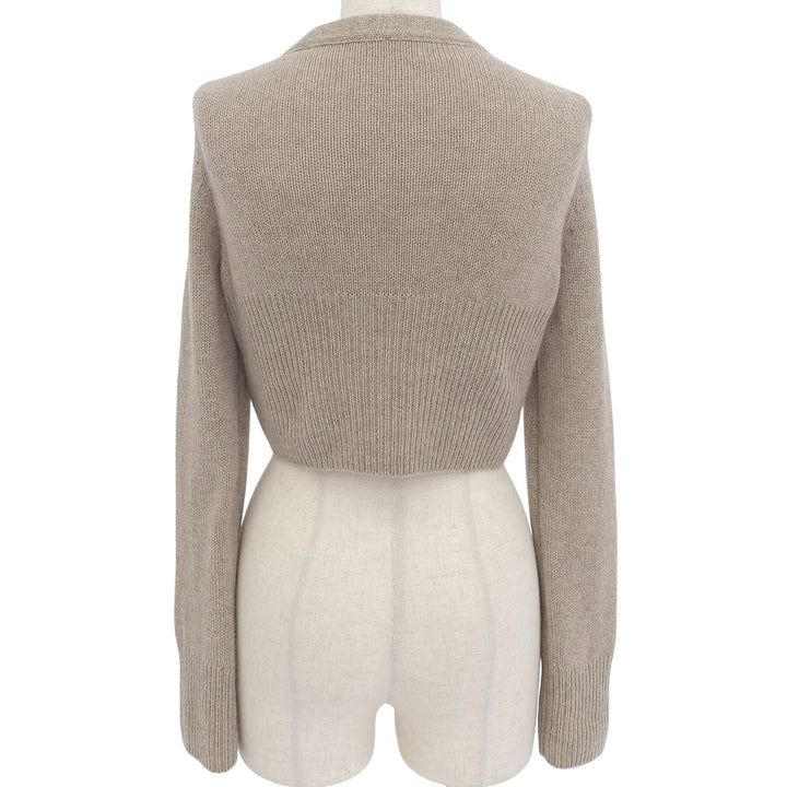 Excellent FOXEY cardigan Cardigan Little beige cashmere Women 42 34687