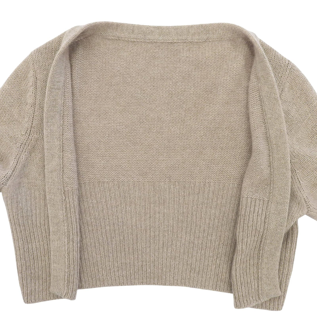 Excellent FOXEY cardigan Cardigan Little beige cashmere Women 42 34687