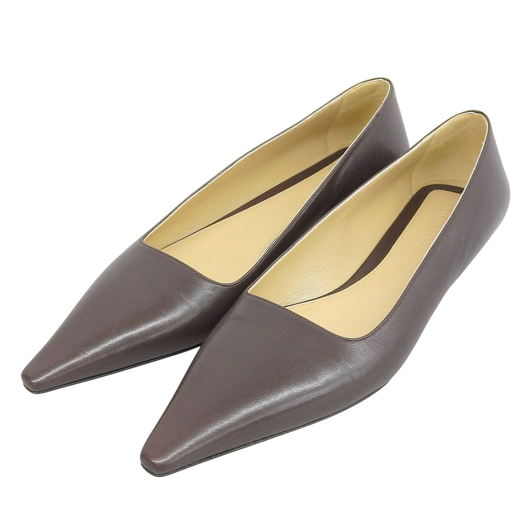 Excellent BOTTEGAVENETA pumps Dark brown leather Women 36.5