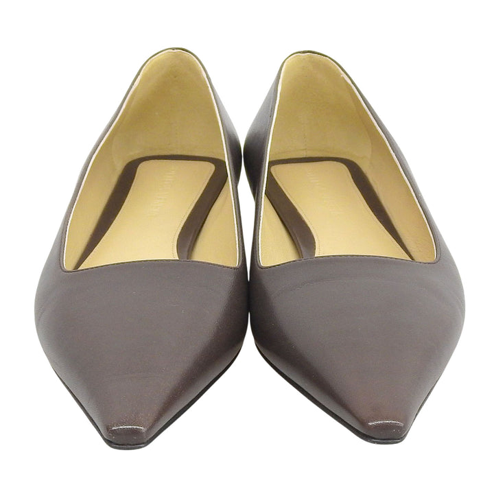 Excellent BOTTEGAVENETA pumps Dark brown leather Women 36.5