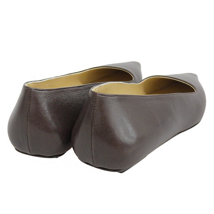 Excellent BOTTEGAVENETA pumps Dark brown leather Women 36.5