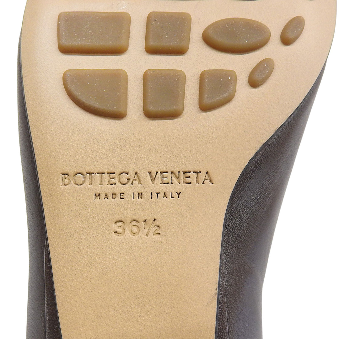 Excellent BOTTEGAVENETA pumps Dark brown leather Women 36.5