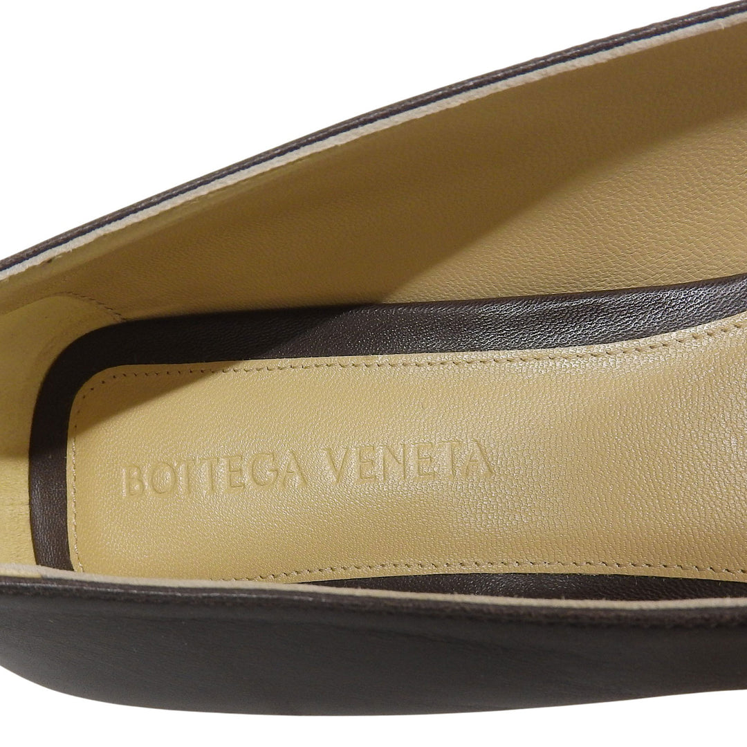 Excellent BOTTEGAVENETA pumps Dark brown leather Women 36.5