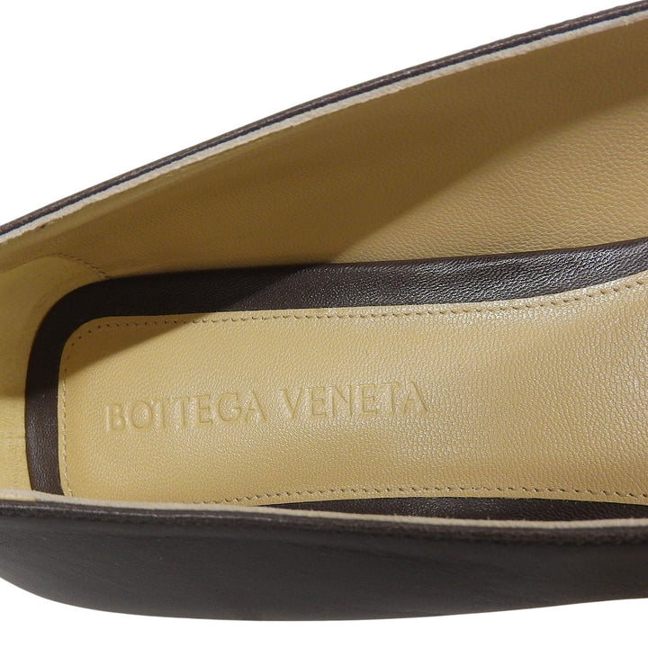 Excellent BOTTEGAVENETA pumps Dark brown leather Women 36.5