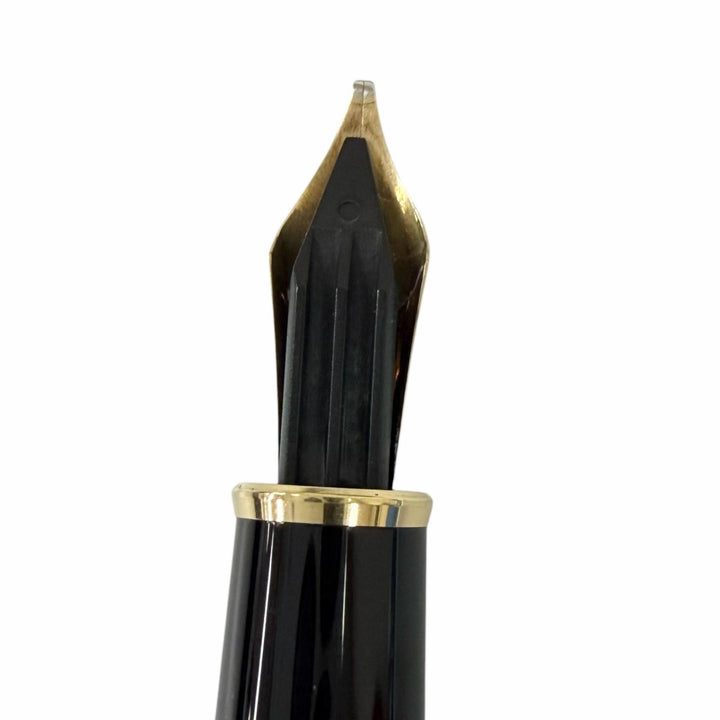 Excellent MONTBLANC fountain pen Meisterstück Classic Pix black 14K mens