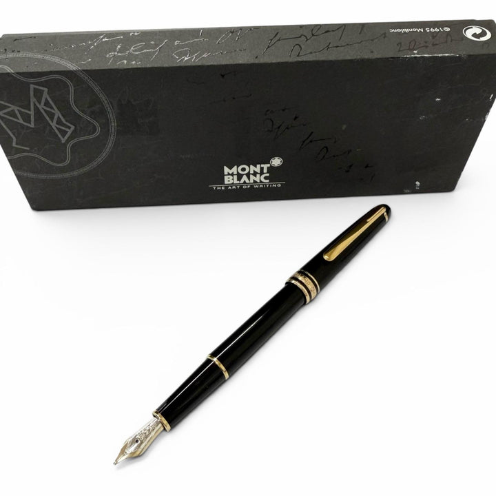 Excellent MONTBLANC fountain pen Meisterstück Classic Pix black 14K mens