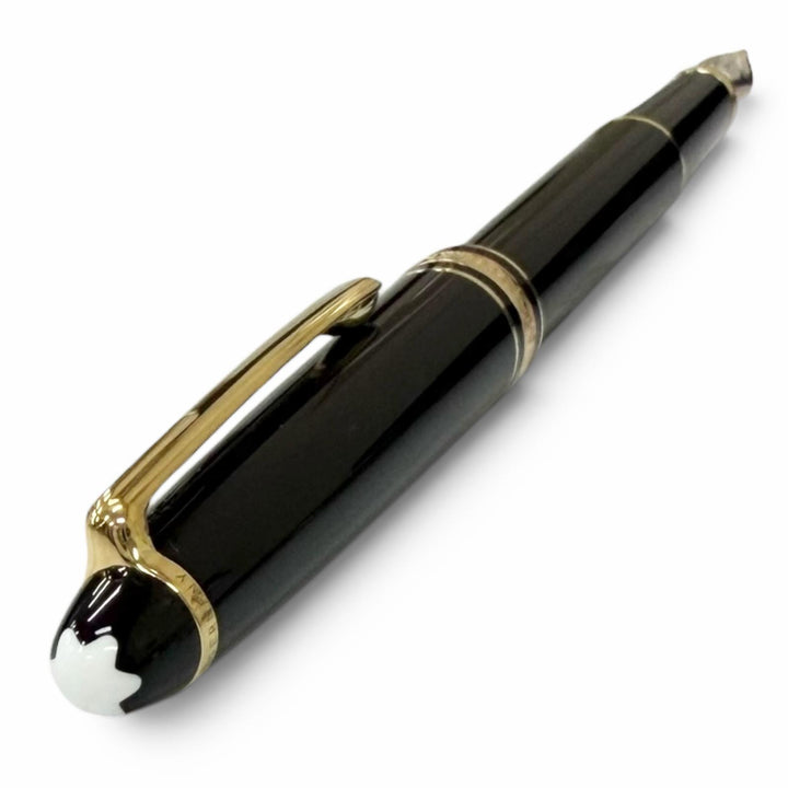 Excellent MONTBLANC fountain pen Meisterstück Classic Pix black 14K mens