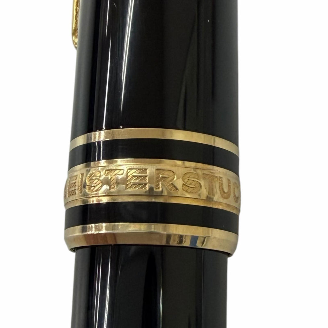 Excellent MONTBLANC fountain pen Meisterstück Classic Pix black 14K mens