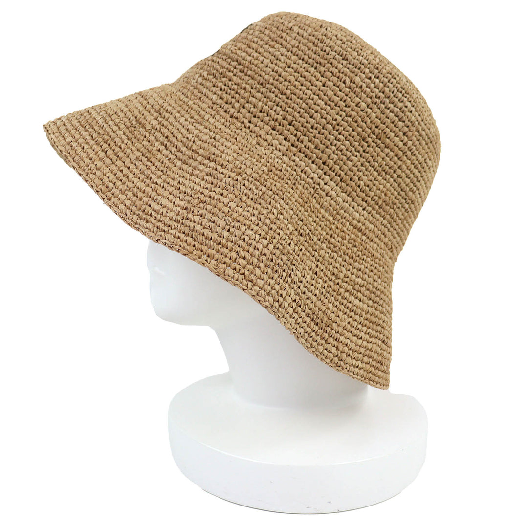 Excellent CELINE Triomphe bucket hat current product Raffia M AA08JA277.03HF