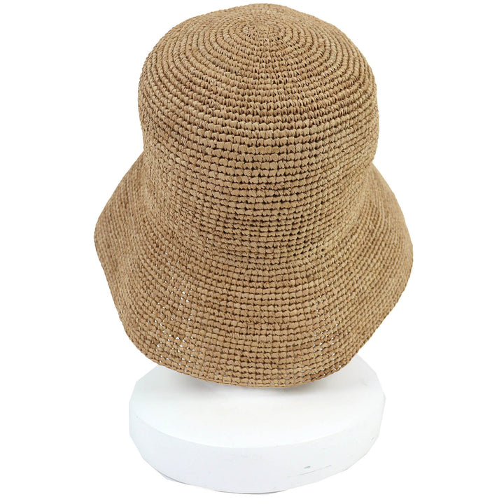 Excellent CELINE Triomphe bucket hat current product Raffia M AA08JA277.03HF