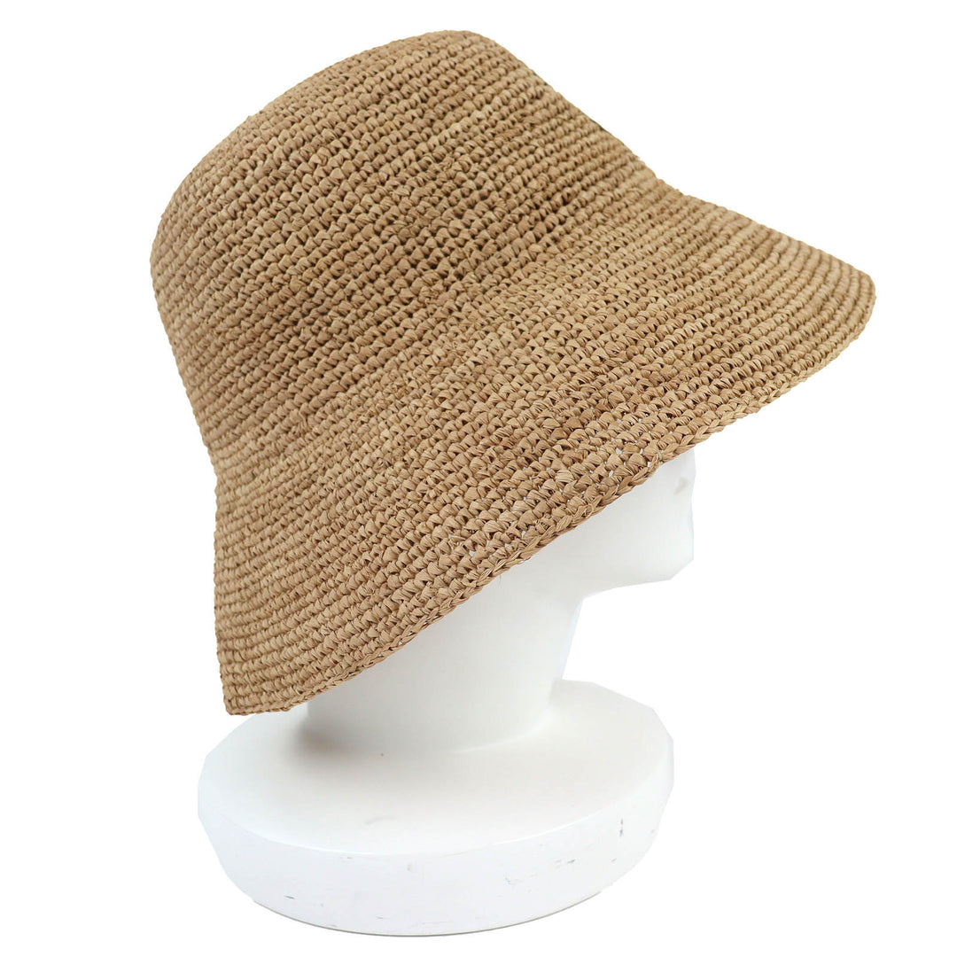 Excellent CELINE Triomphe bucket hat current product Raffia M AA08JA277.03HF