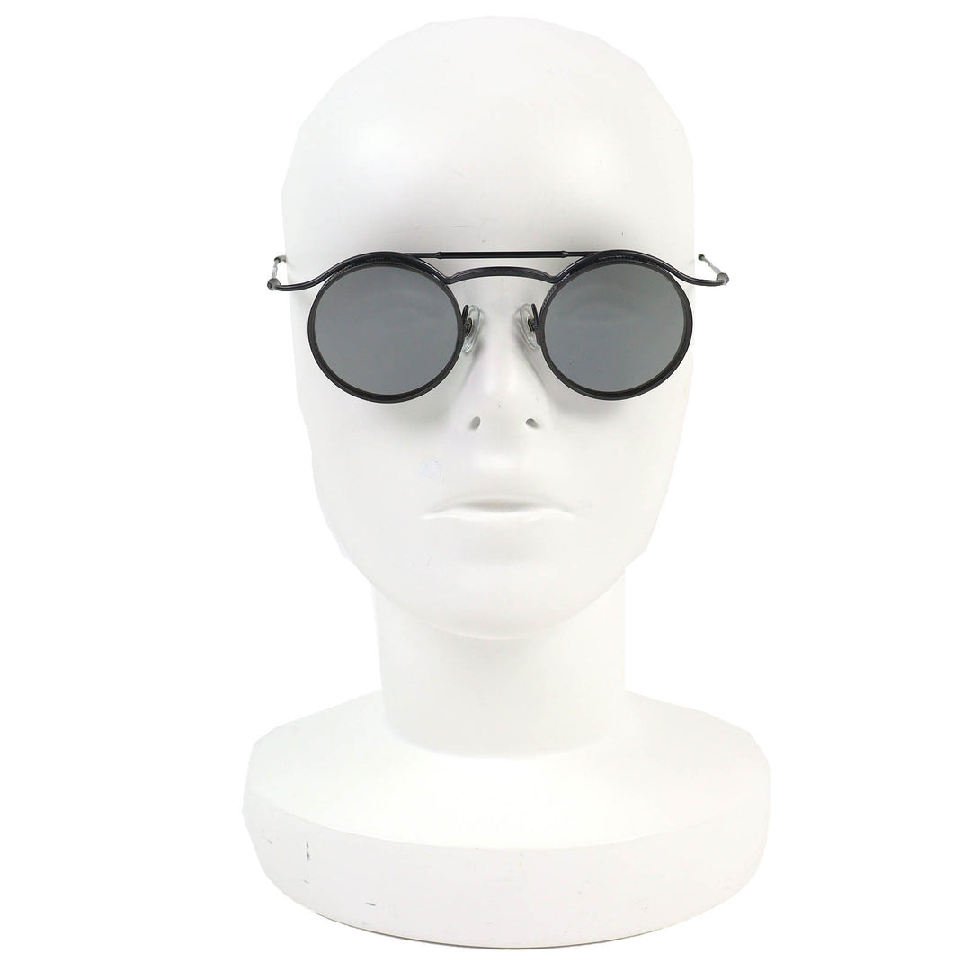 Excellent MATSUDA sunglasses Two Bridge Round Matt black mens 2903H