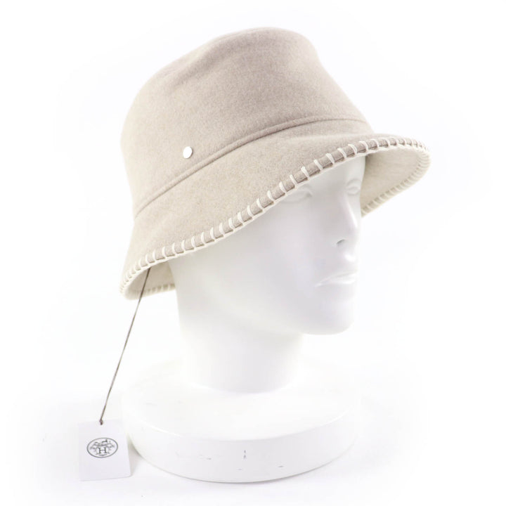 Pristine HERMES hat Harper Current product Avalon Stitch wool Women 57