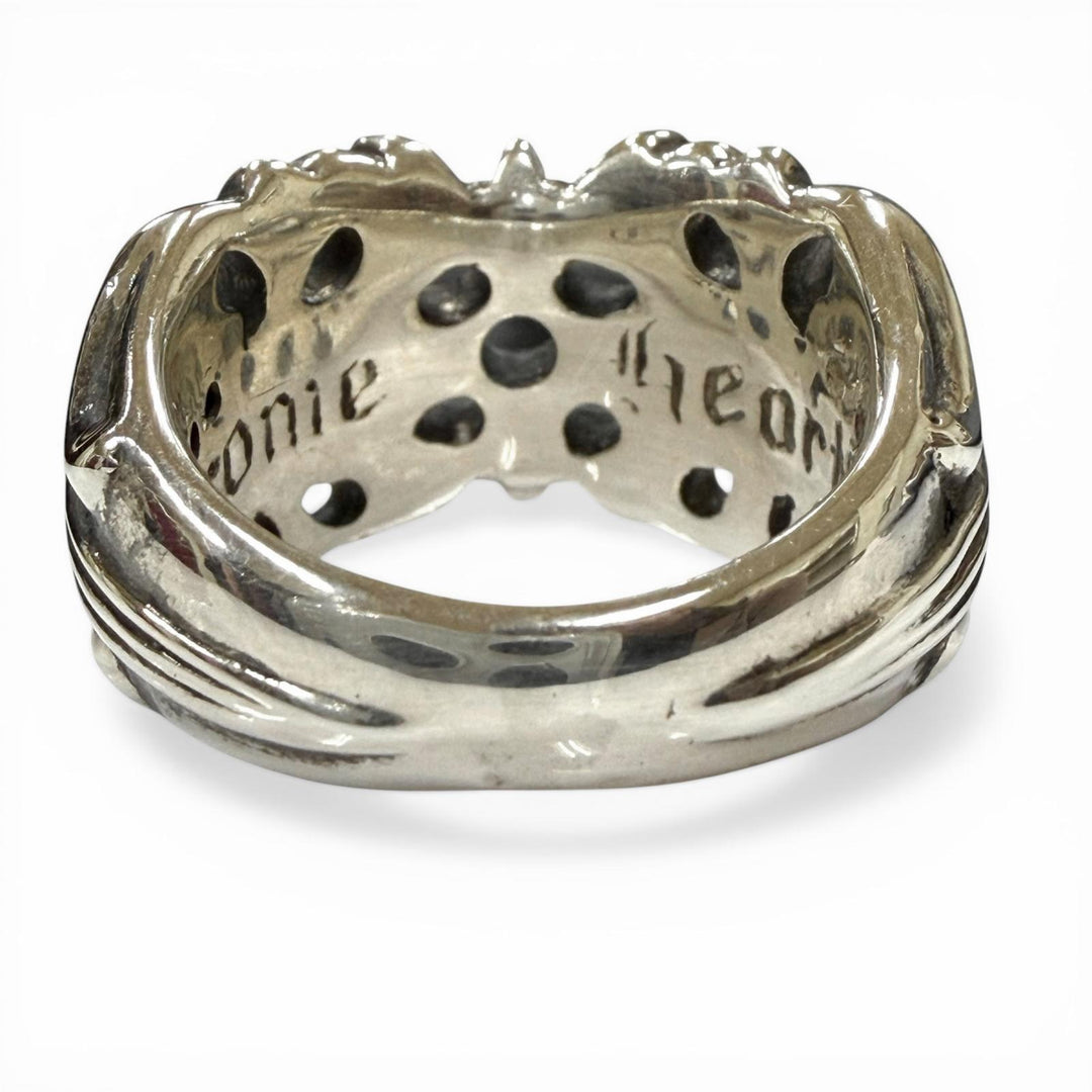 Excellent CHROME HEARTS Ring K&T Silver SV925 mens