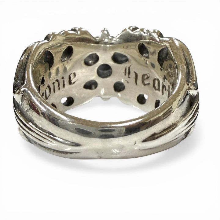 Excellent CHROME HEARTS Ring K&T Silver SV925 mens